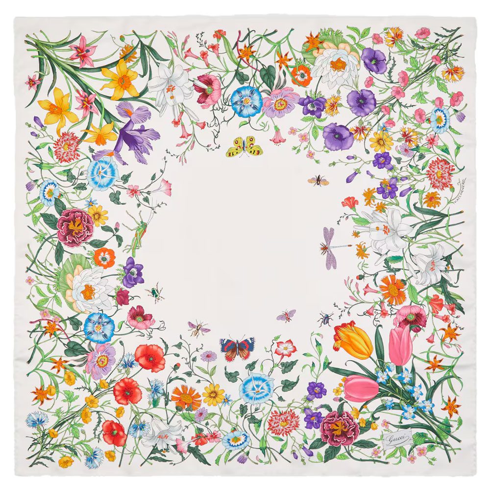 Gucci Printed Silk Carre