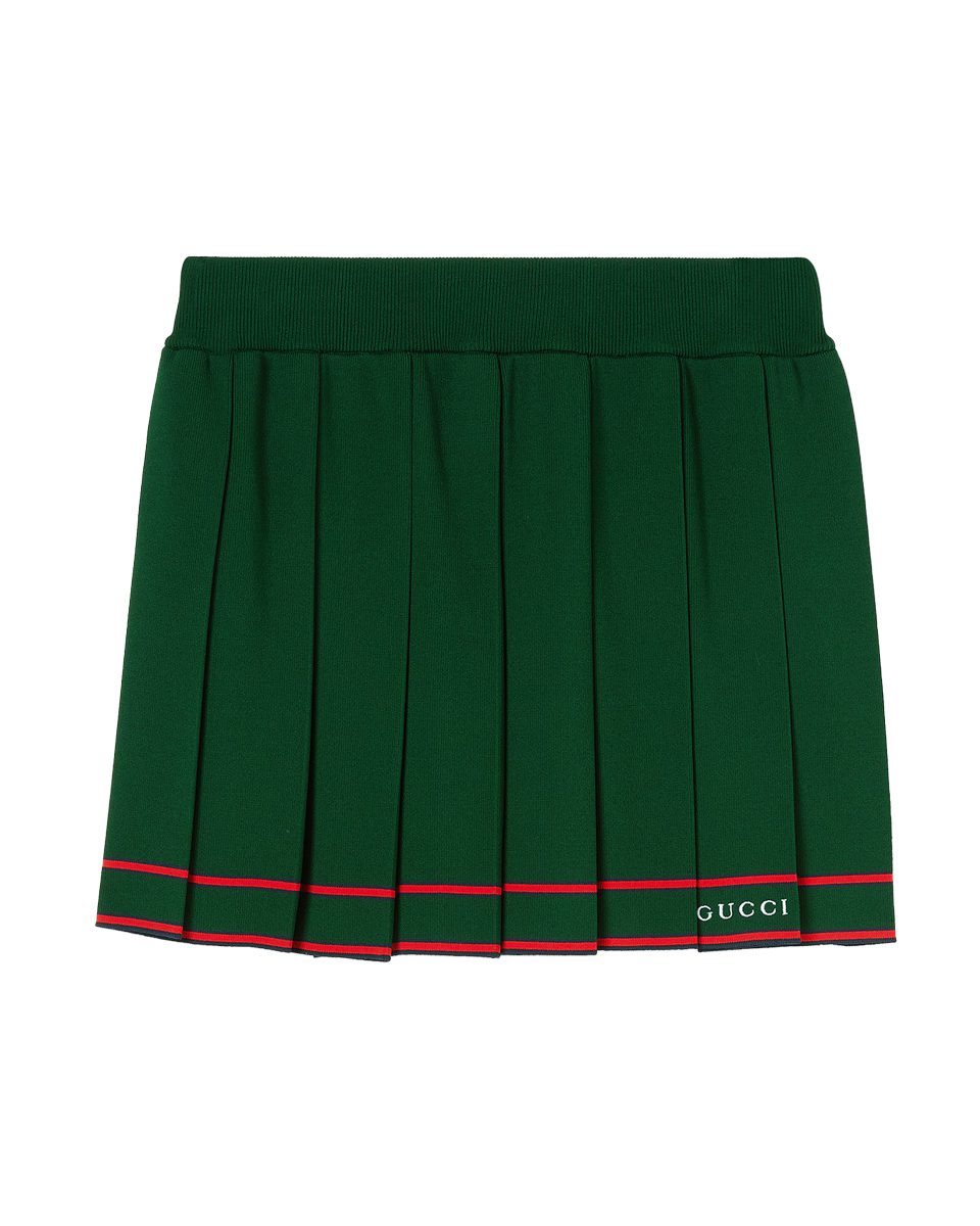 Gucci Stretch viscose skirt with embroidery