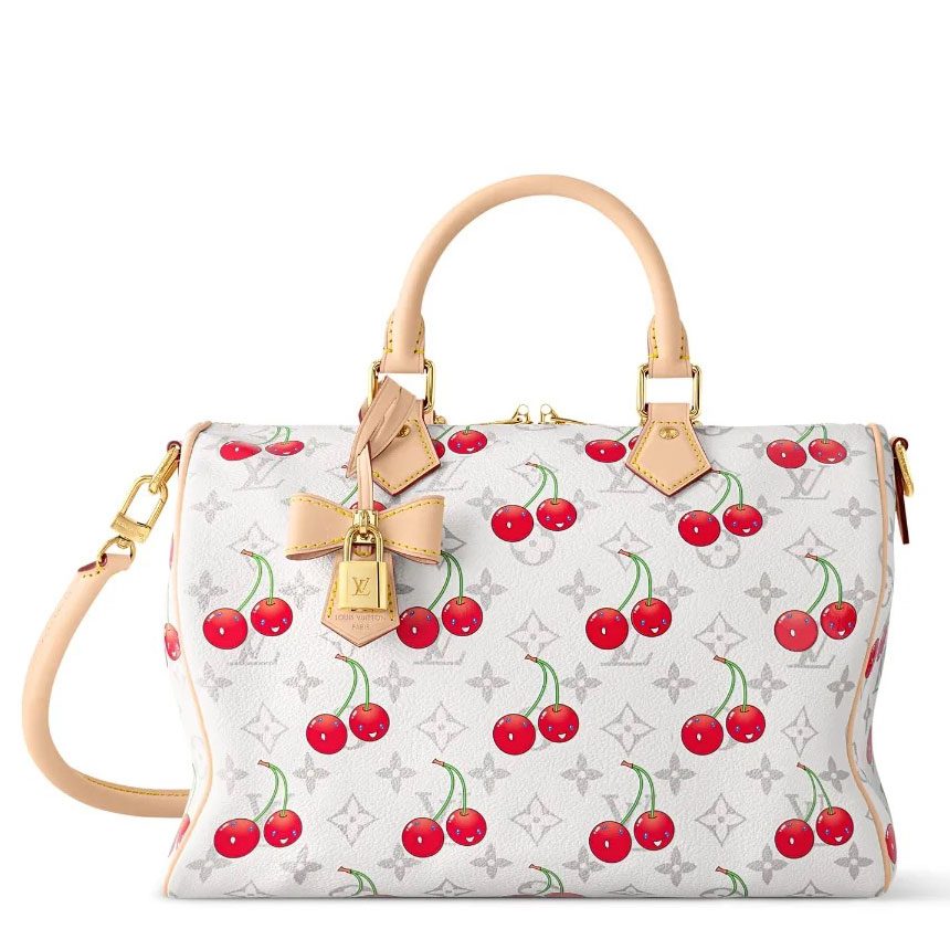 LV x TK Speedy Soft 30 Cerises