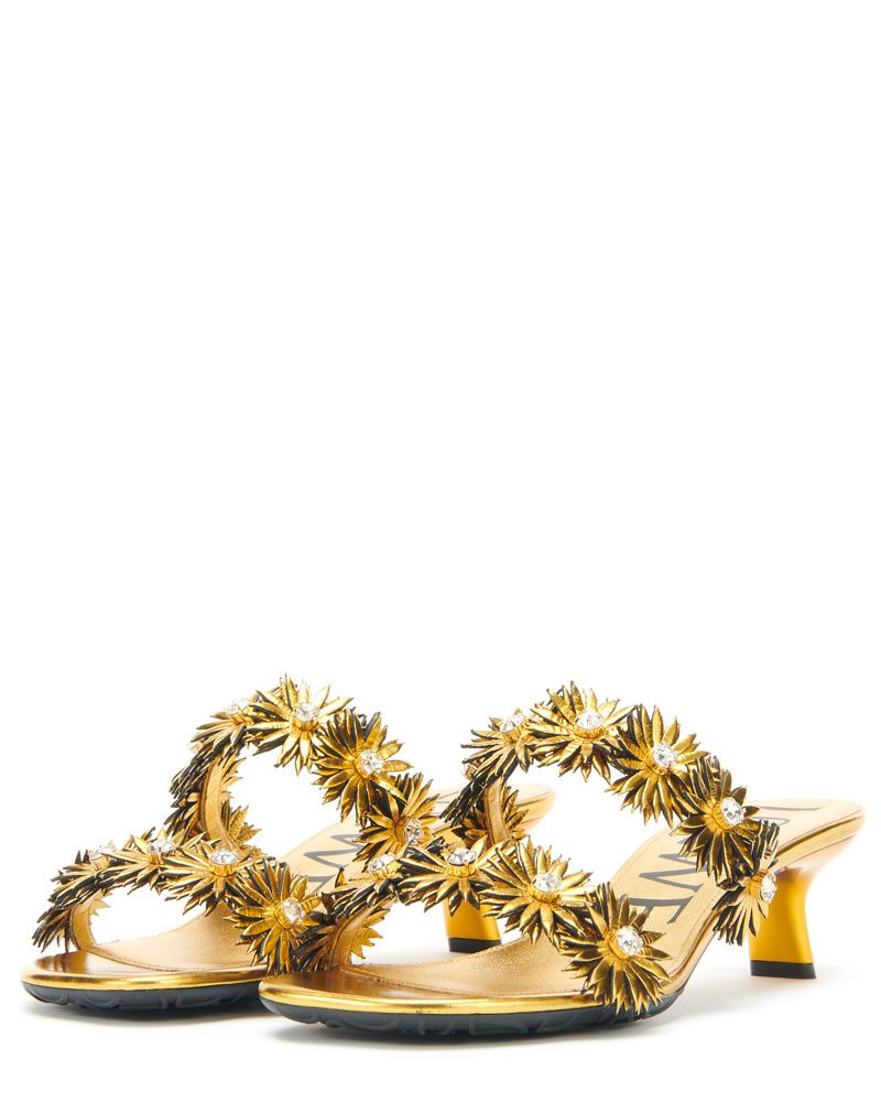 Loewe Daisy Floral Kitten Heel Loewe Daisy Floral Kitten Heel