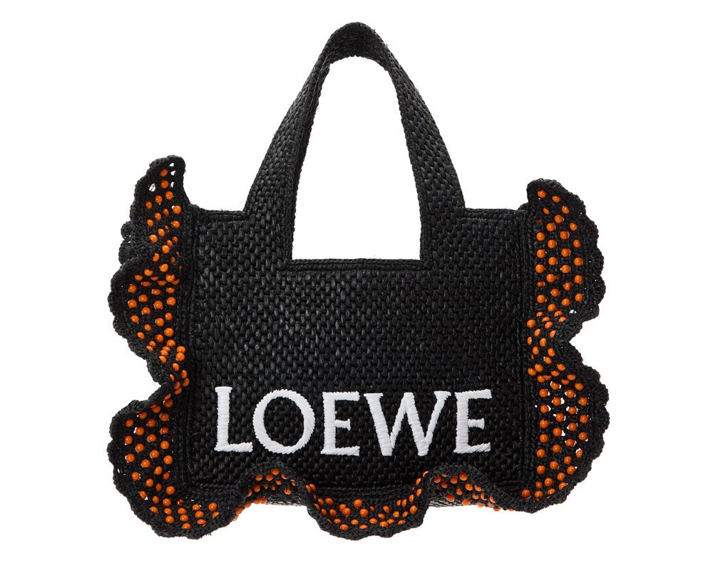 Loewe Font Raffia Tote Loewe Font Raffia Tote