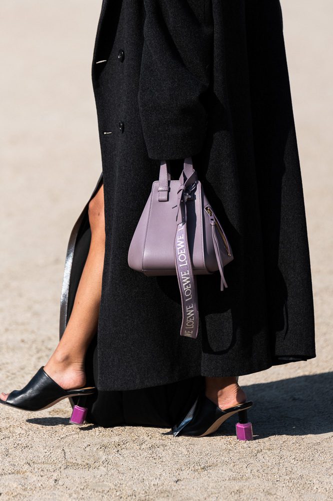 Loewe Hammock Bag Purple Loewe Hammock Bag Purple