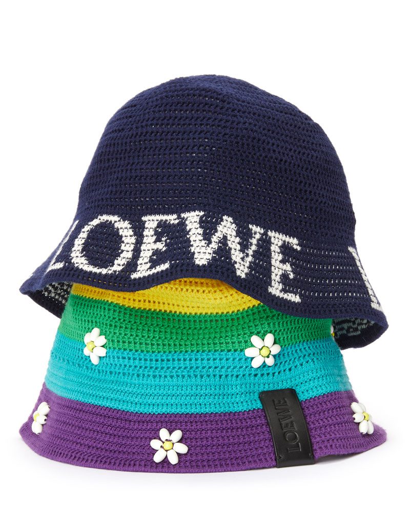Loewe Paula s Ibiza Crochet Logo Hats