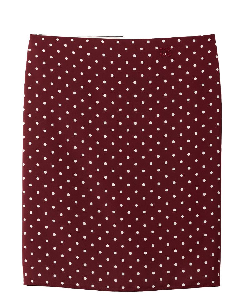 Miu Miu Polka Dot Skirt