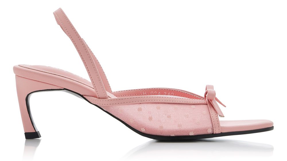Polka Dot Mesh Kitten Heels Polka Dot Mesh Kitten Heels