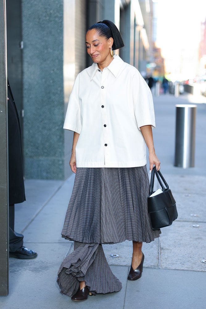 Tracee Ellis Ross Bottega Veneta ARco Tote