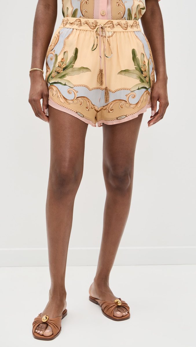 farm rio Banana Royalty Kalendoscope Multicolor Shorts