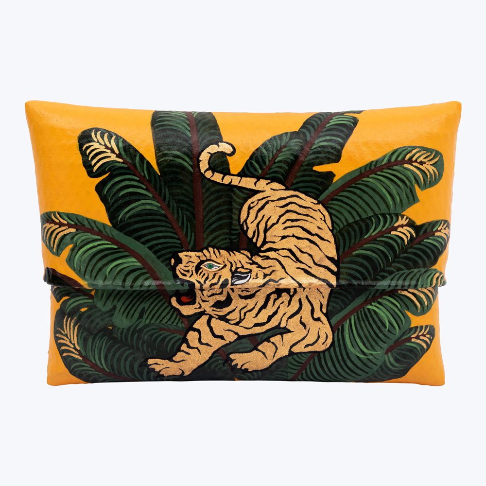 lotus arts de vivre tiger clutch