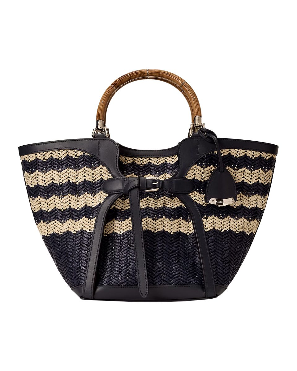 ralph lauren The Ralph Braided Raffia Tote