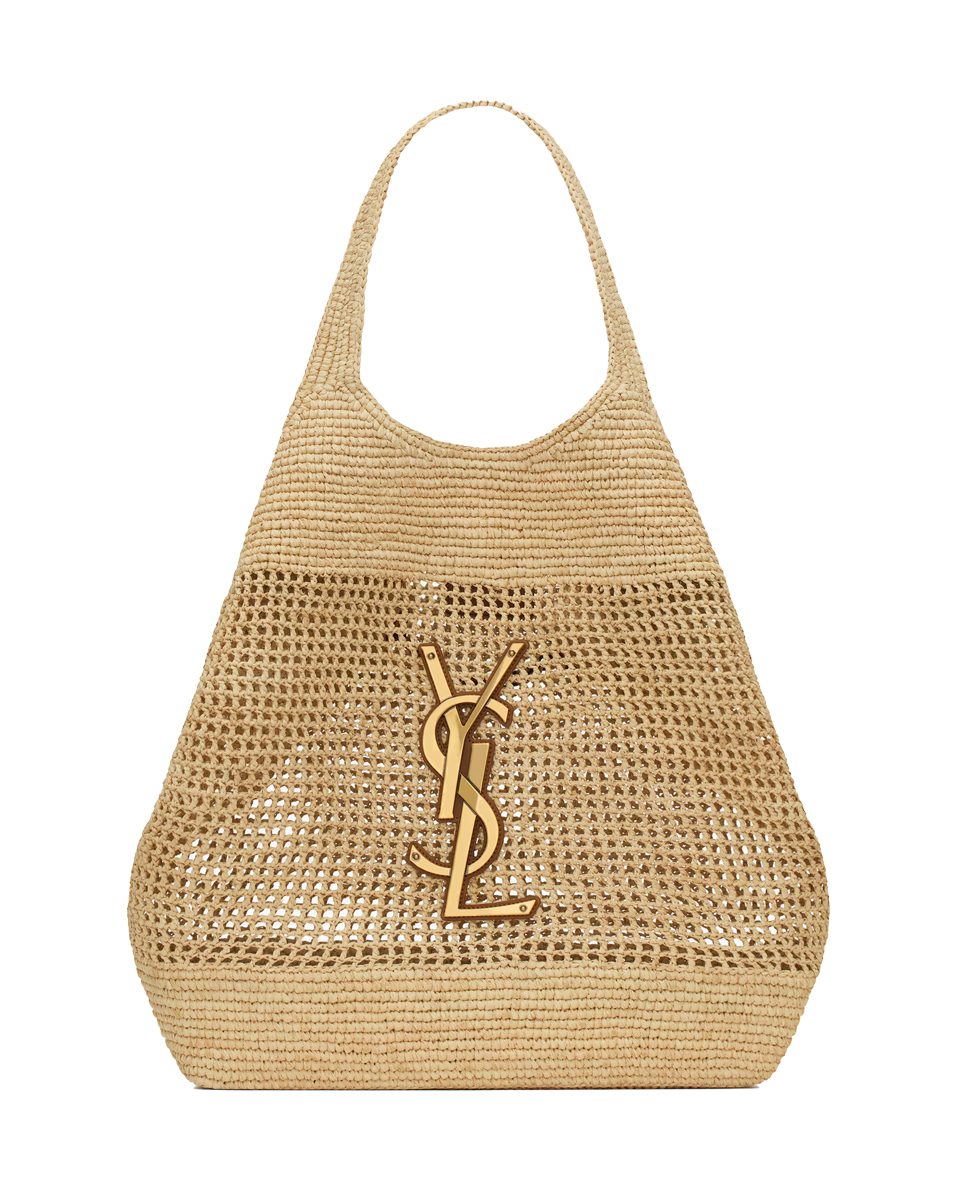 saint laurent icare in raffia
