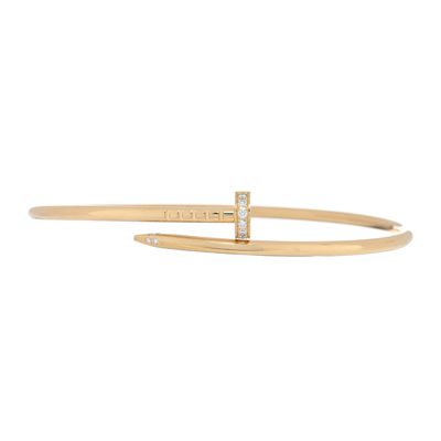Cartier 18K Pink Gold Diamond Small Juste Un Clou