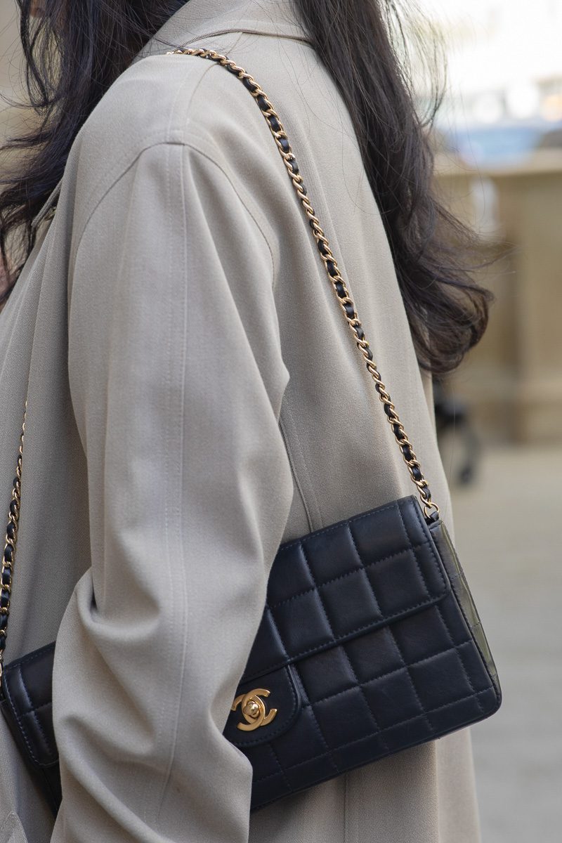 Chanel East West Flap Bag