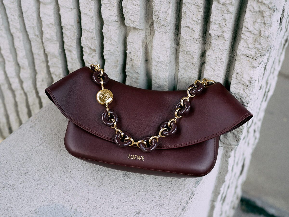 Loewe OIa Bag Burgundy