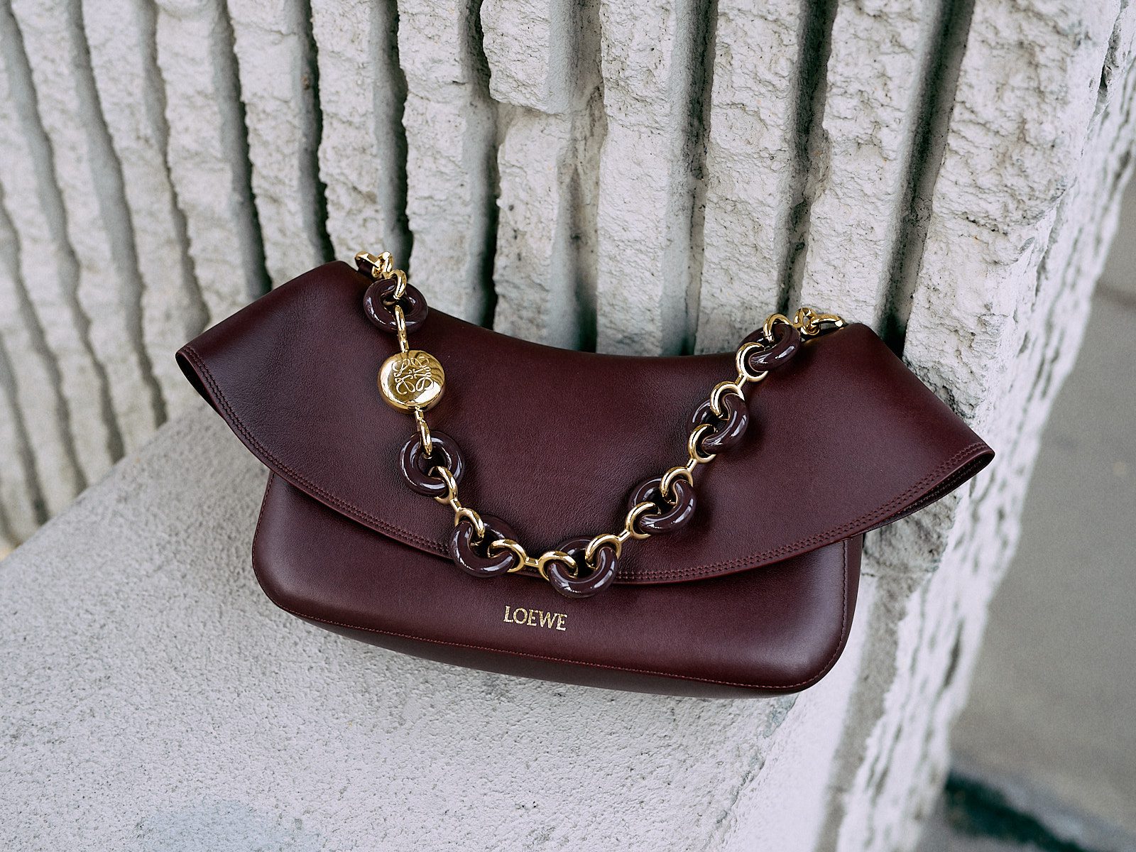 Loewe OIa Bag Burgundy