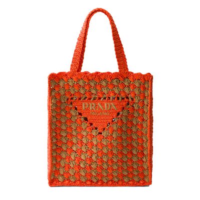 Prada crochet tote bag