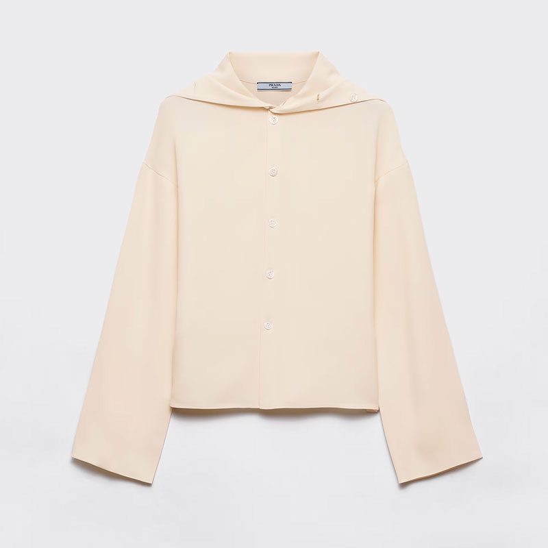 Silk broadcloth shirt