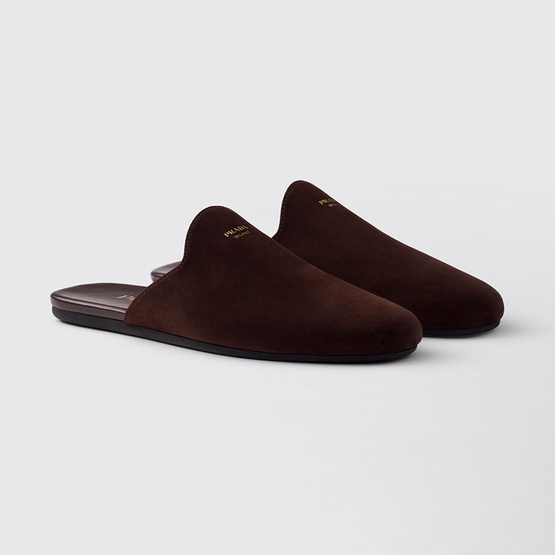 Suede mules