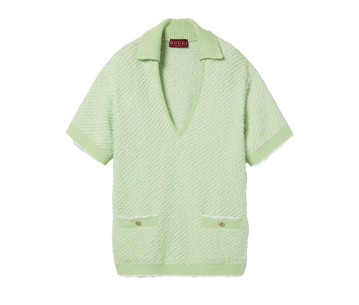 gucci Cotton blend polo top gucci Cotton blend polo top