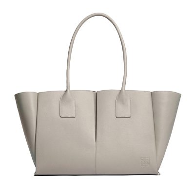 le tannuer elena large tote bag in grained leather