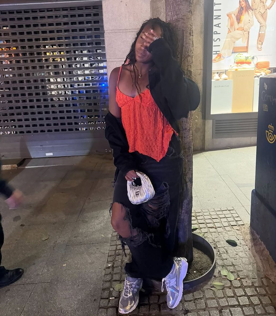 Coco Gauff Miu Miu Wander matelasse? nappa leather hobo mini bag