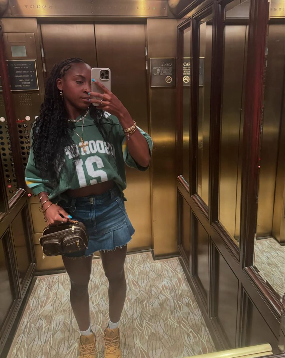 Coco Gauff louis vuitton utility crossbody bag