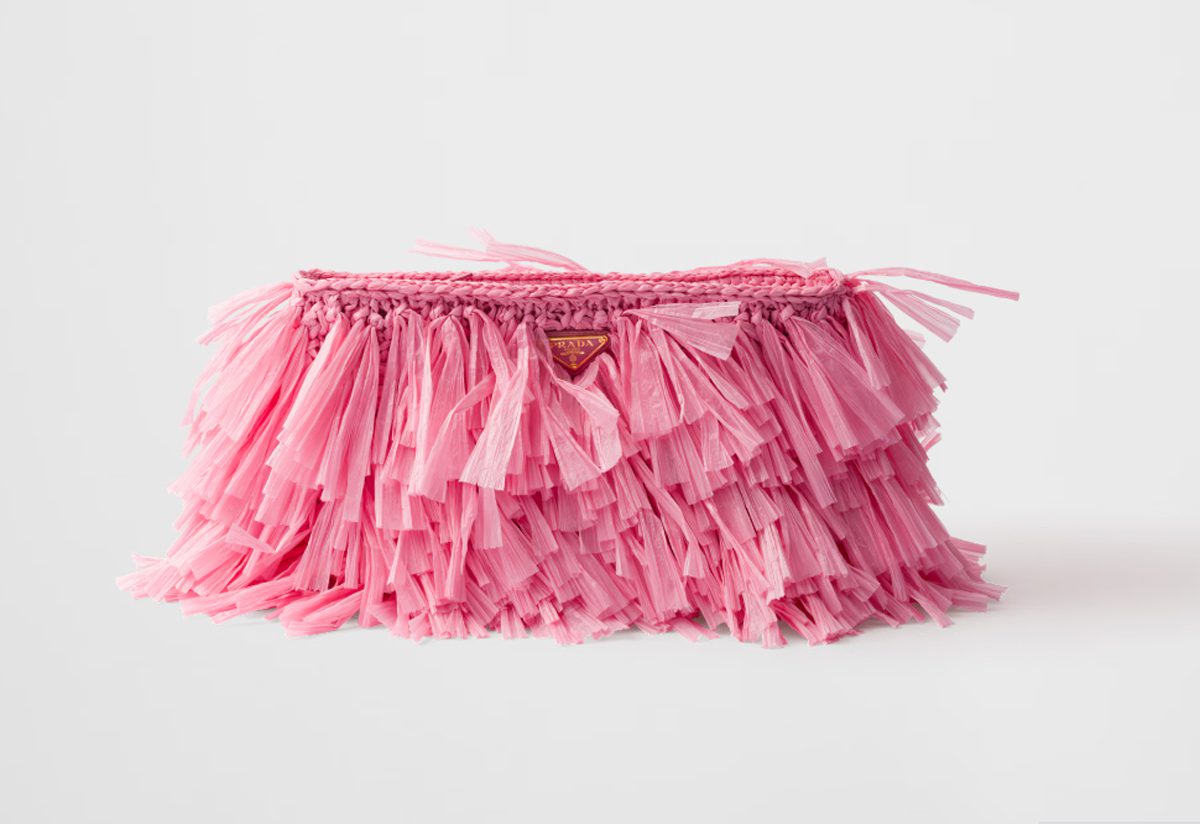 Prada Medium fringed crochet clutch Prada Medium fringed crochet clutch