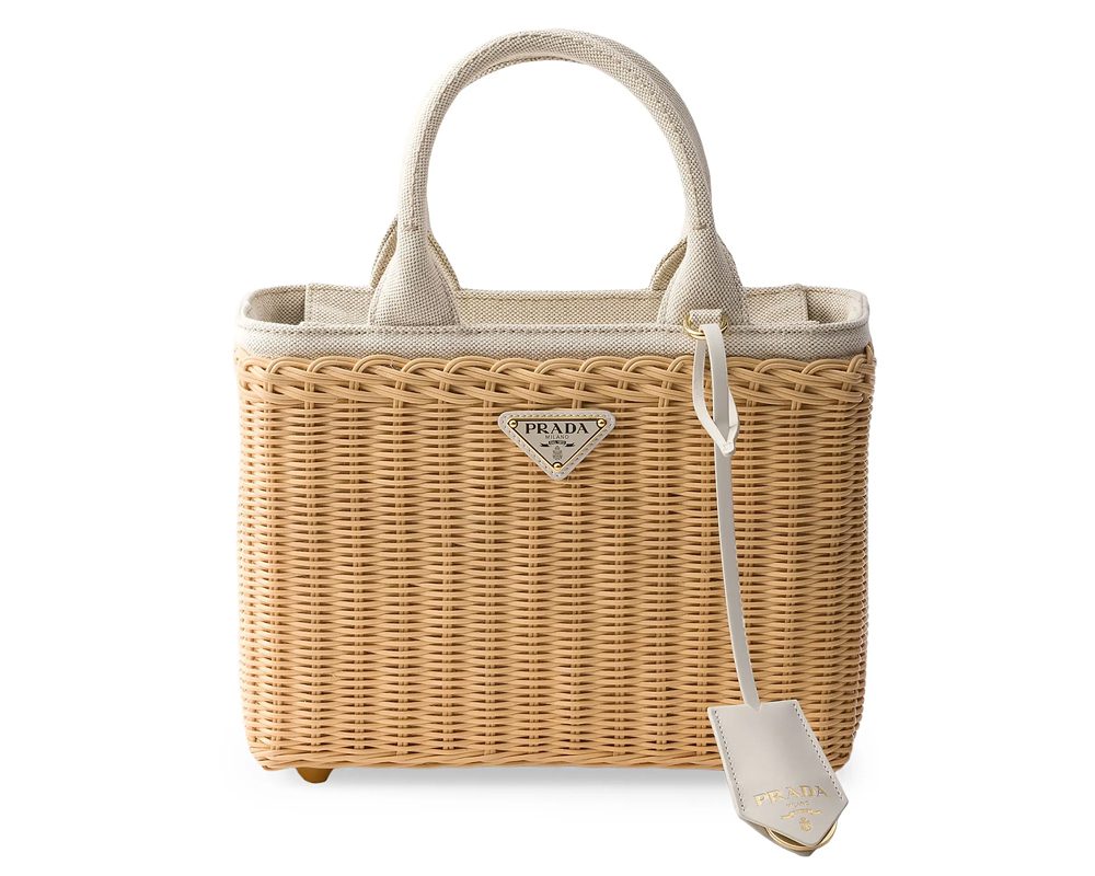 Prada Wicker Tote Bag Prada Wicker Tote Bag