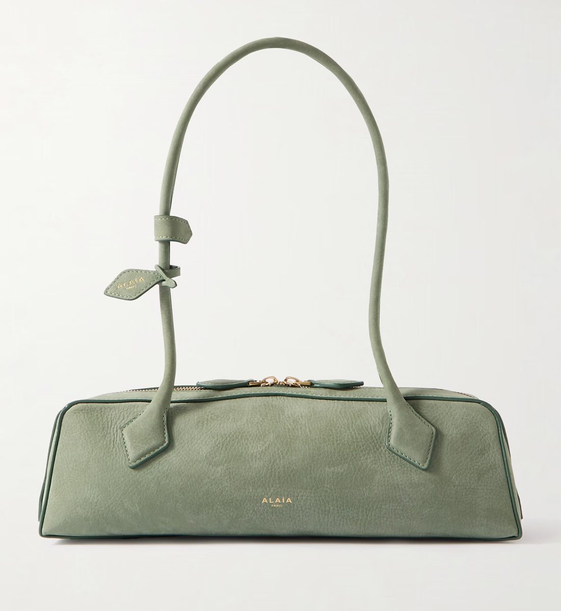alaia Le Teckel medium nubuck shoulder bag alaia Le Teckel medium nubuck shoulder bag