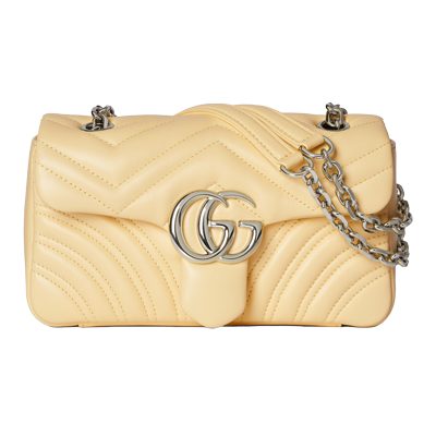 gucci GG Marmont small shoulder bag light yellow