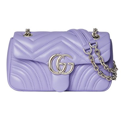 gucci GG Marmont small shoulder bag lilac