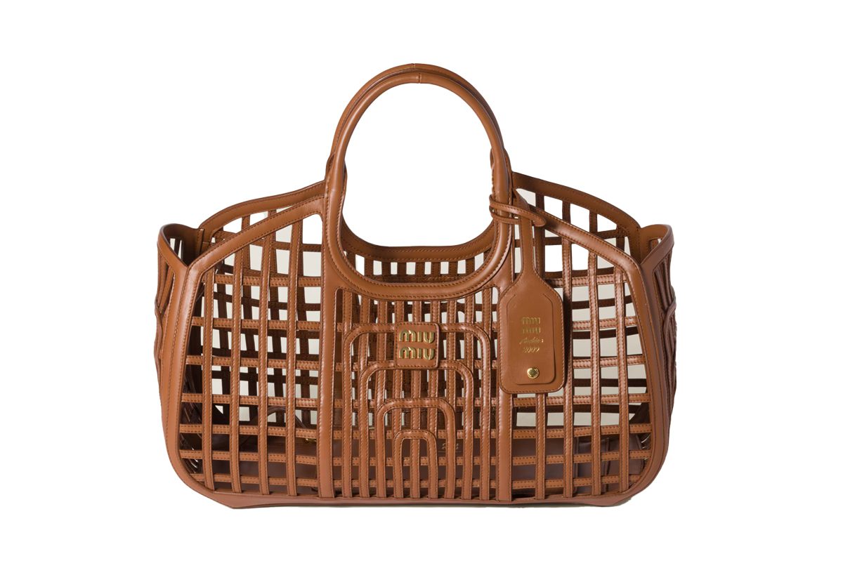 miu miu Leather basket miu miu Leather basket