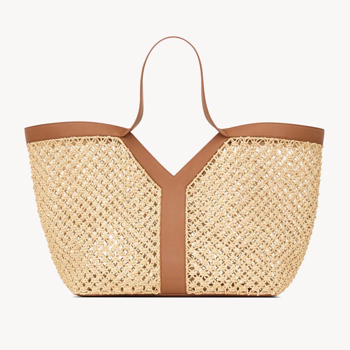 saint laurent Y tote in raffia saint laurent Y tote in raffia