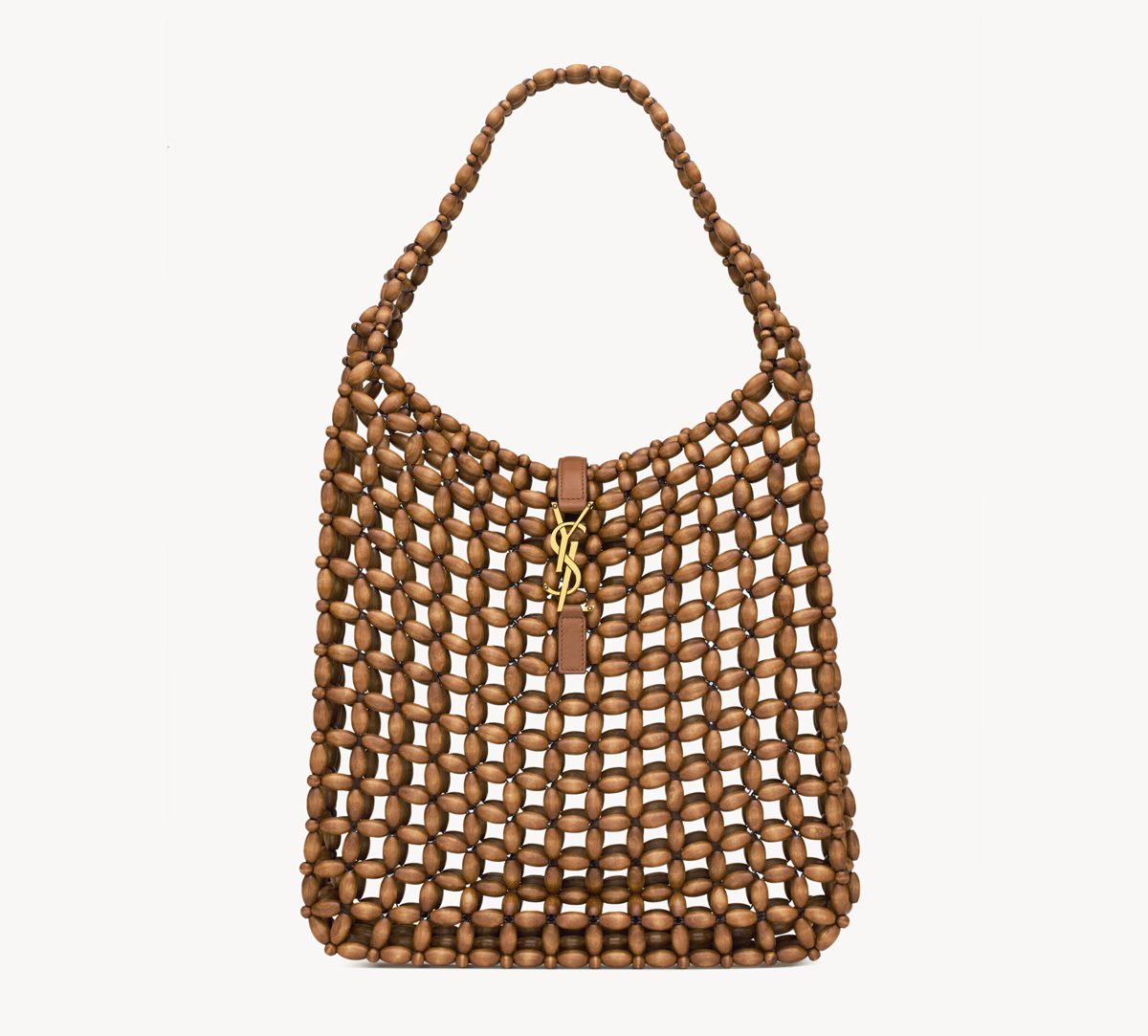 saint laurent le 5 a? 7 large in wood beads saint laurent le 5 a? 7 large in wood beads