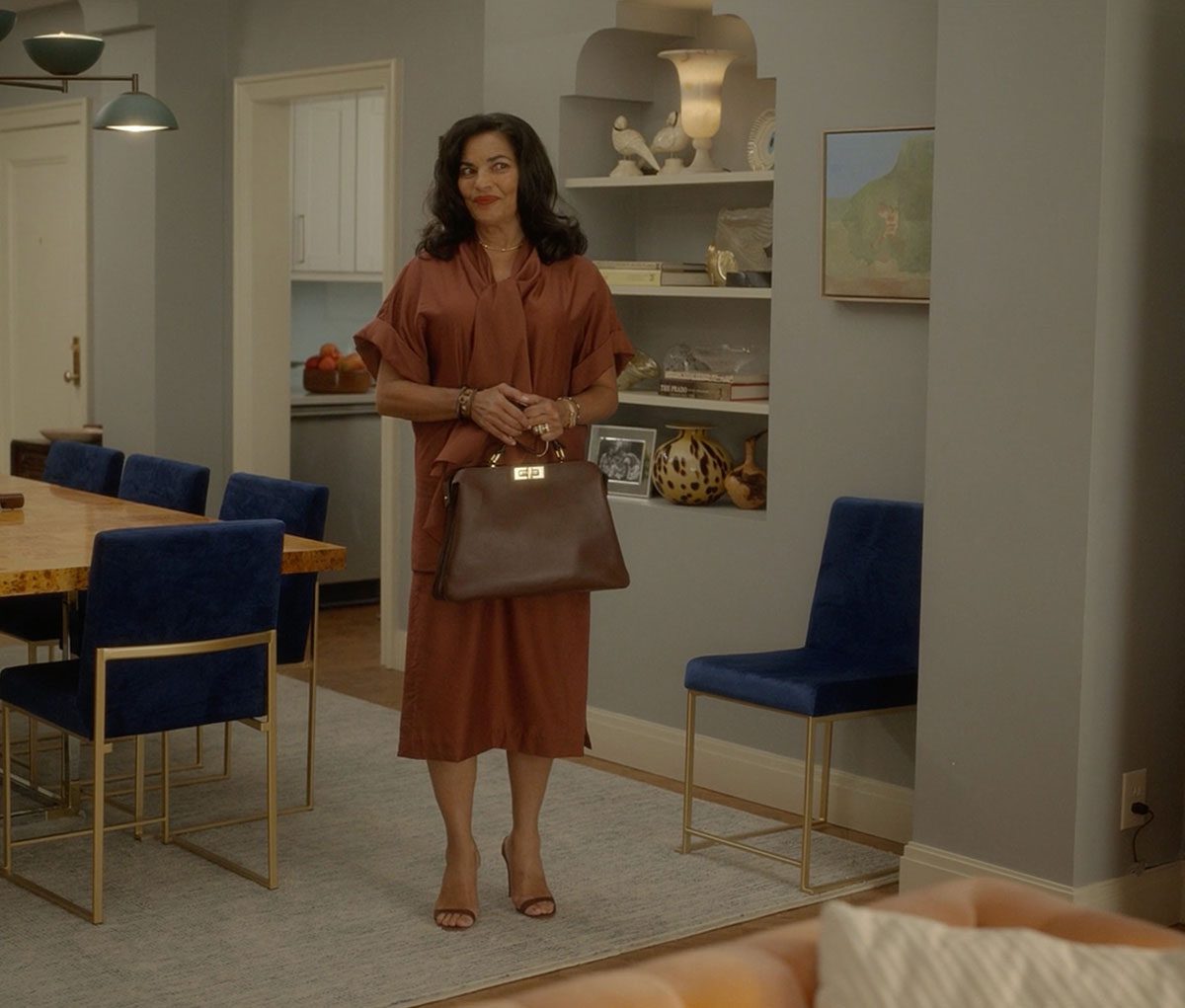 And Just Like That S03E06 03 Seema Fendi Soft Peekaboo Medium Bag