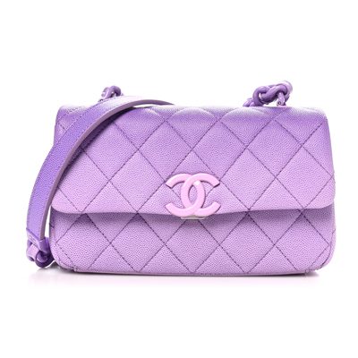 Chanel Shaded Caviar Quilted Givenchy Short Sleeve College Logo Zip Shirt Purple