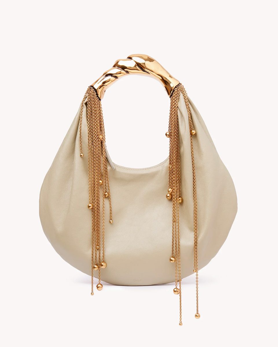 Chloe Twisted Shell hobo bag in shiny leather