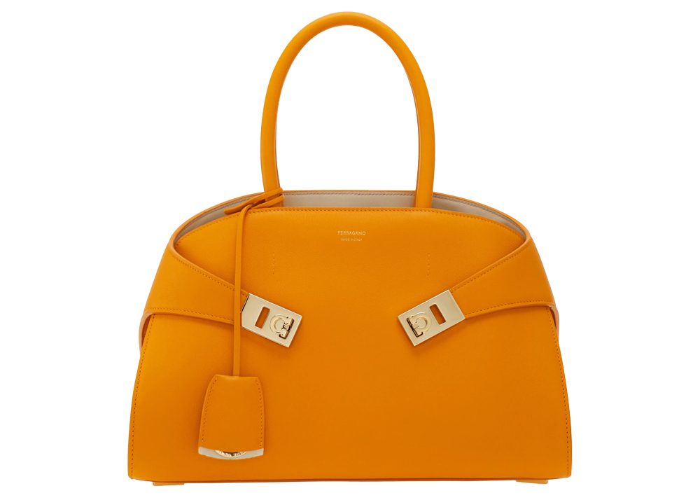 Ferragamo Hug Bag Orange Ferragamo Hug Bag Orange