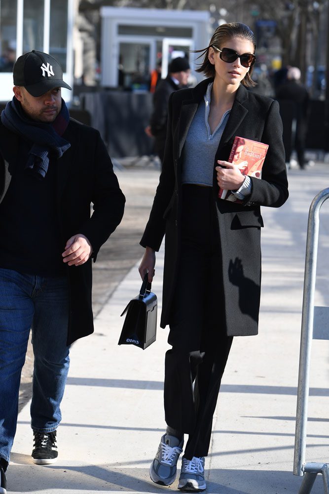 Kaia Gerber With a Book