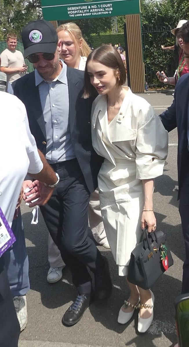 Lily Collins Hermes Birkin