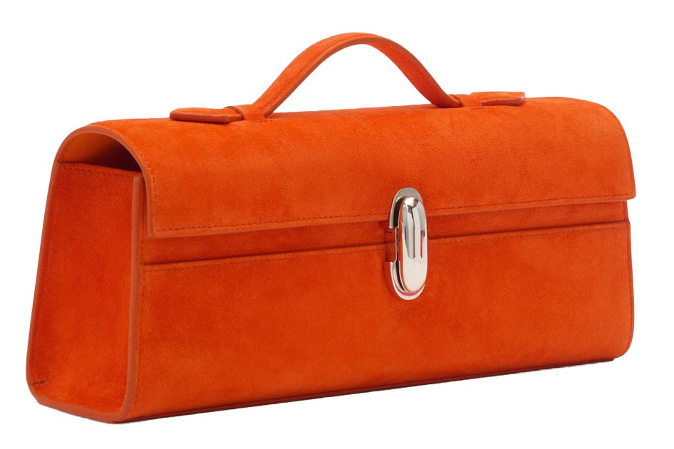 Savette The Symmetry Pochette Orange Suede Savette The Symmetry Pochette Orange Suede
