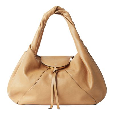 fendi spy beige small leather bag