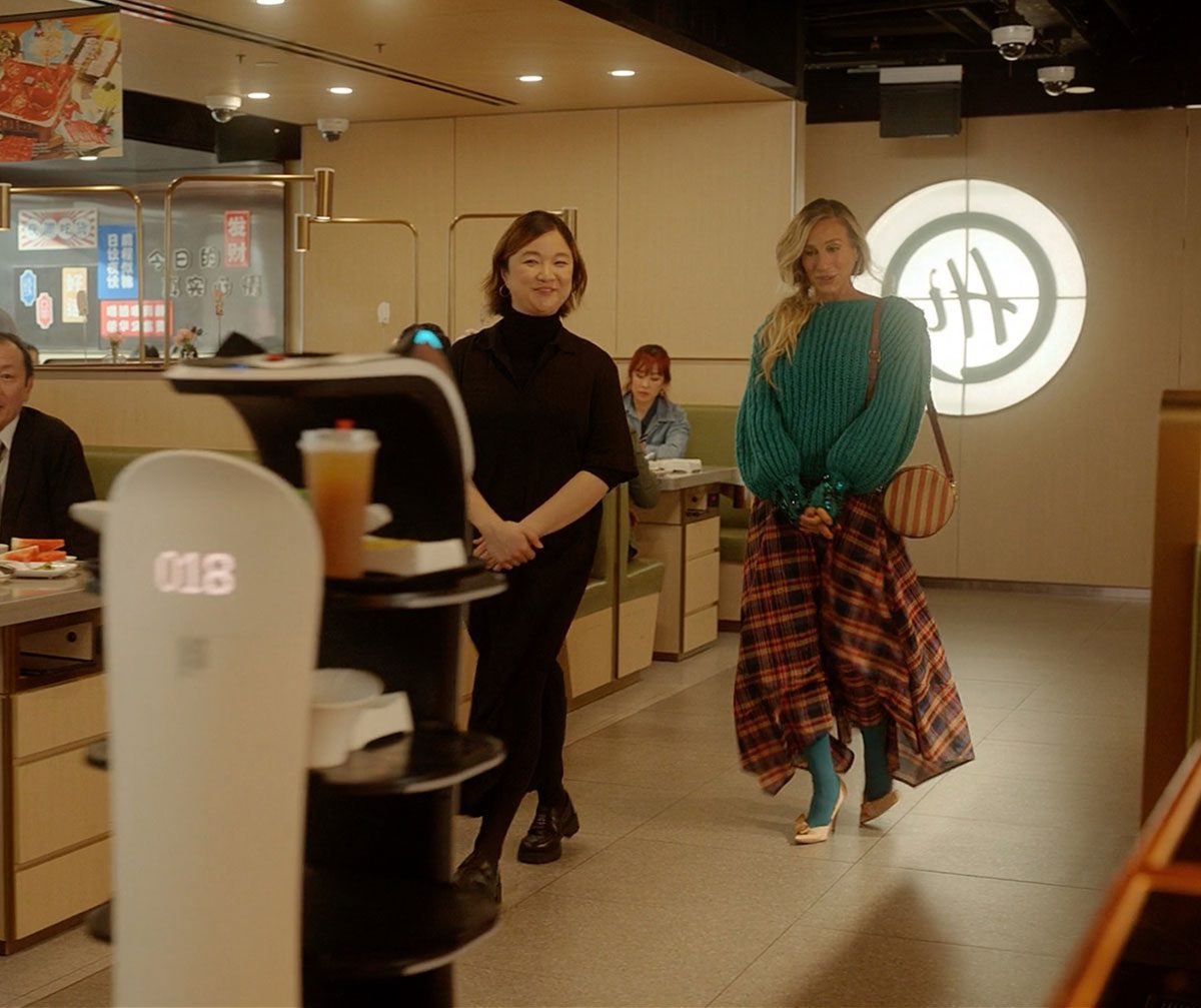 AJLT S03E12 01 Carrie Striped Bag AJLT S03E12 01 Carrie Striped Bag