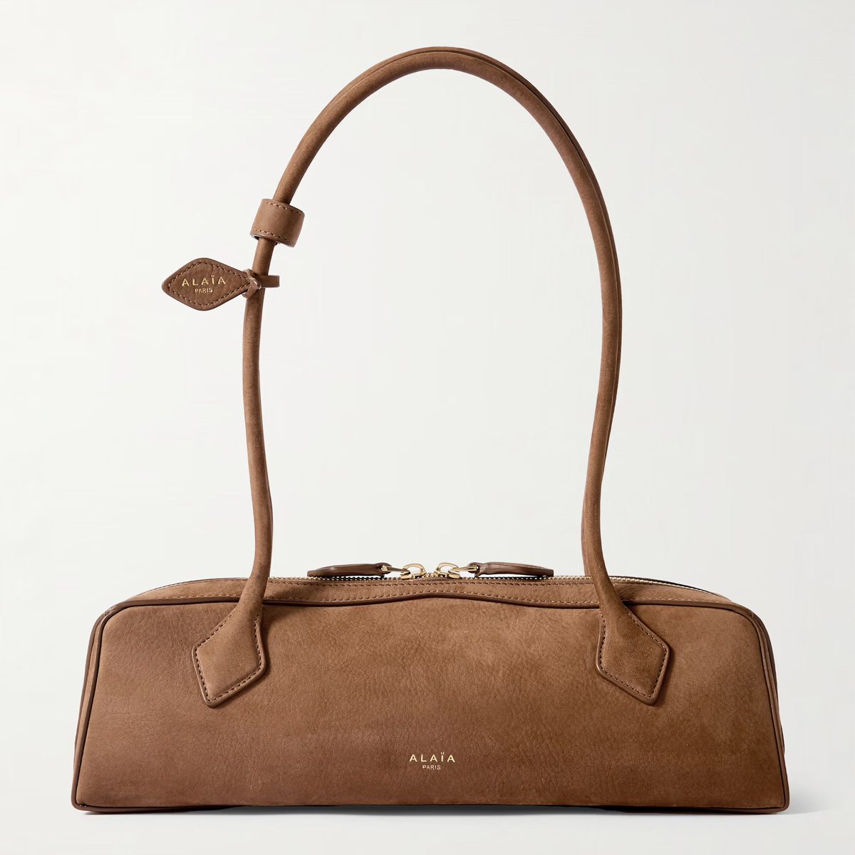 ALAI?A Le Teckel medium nubuck shoulder bag ALAI?A Le Teckel medium nubuck shoulder bag