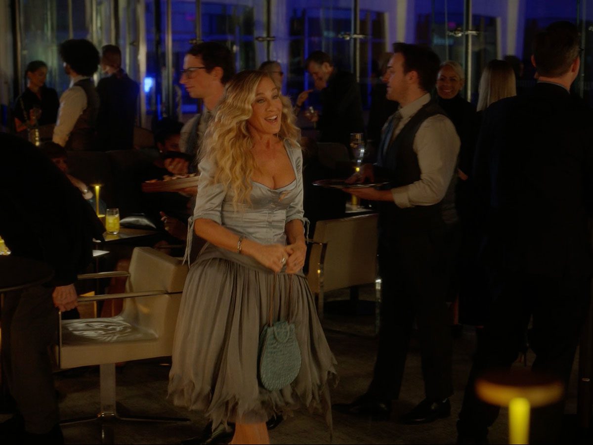 And Just Like That S03E10 Carrie Blue Bag And Just Like That S03E10 Carrie Blue Bag
