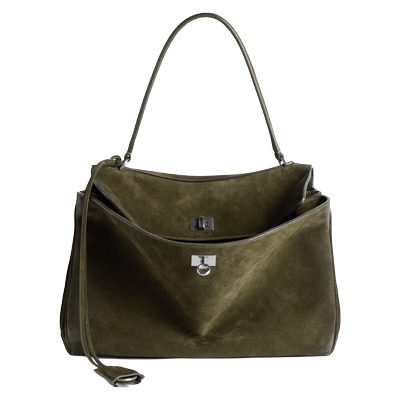 Balenciaga Women s Rodeo Handbag Medium in Khaki