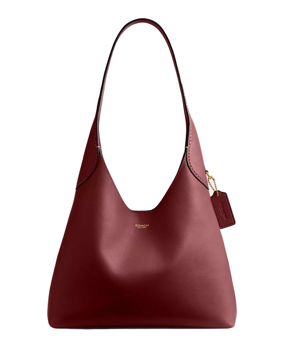 Coach Brooklyn Shoulder Bag 28 in Dark Ruby