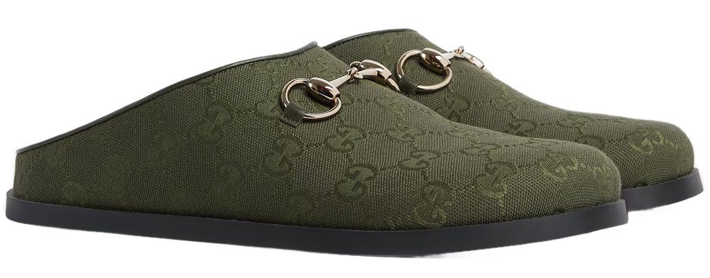 Gucci Logo Horesbit Mules