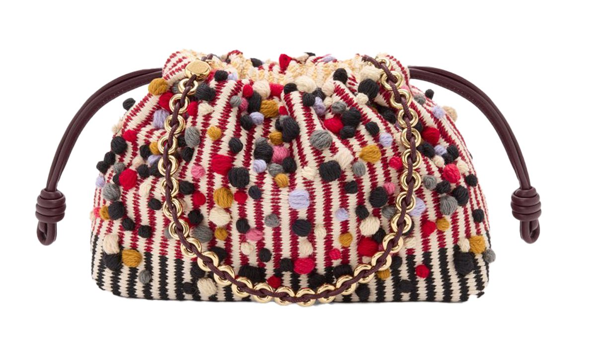 Loewe Medium Flamenco purse in embroidered textile Loewe Medium Flamenco purse in embroidered textile