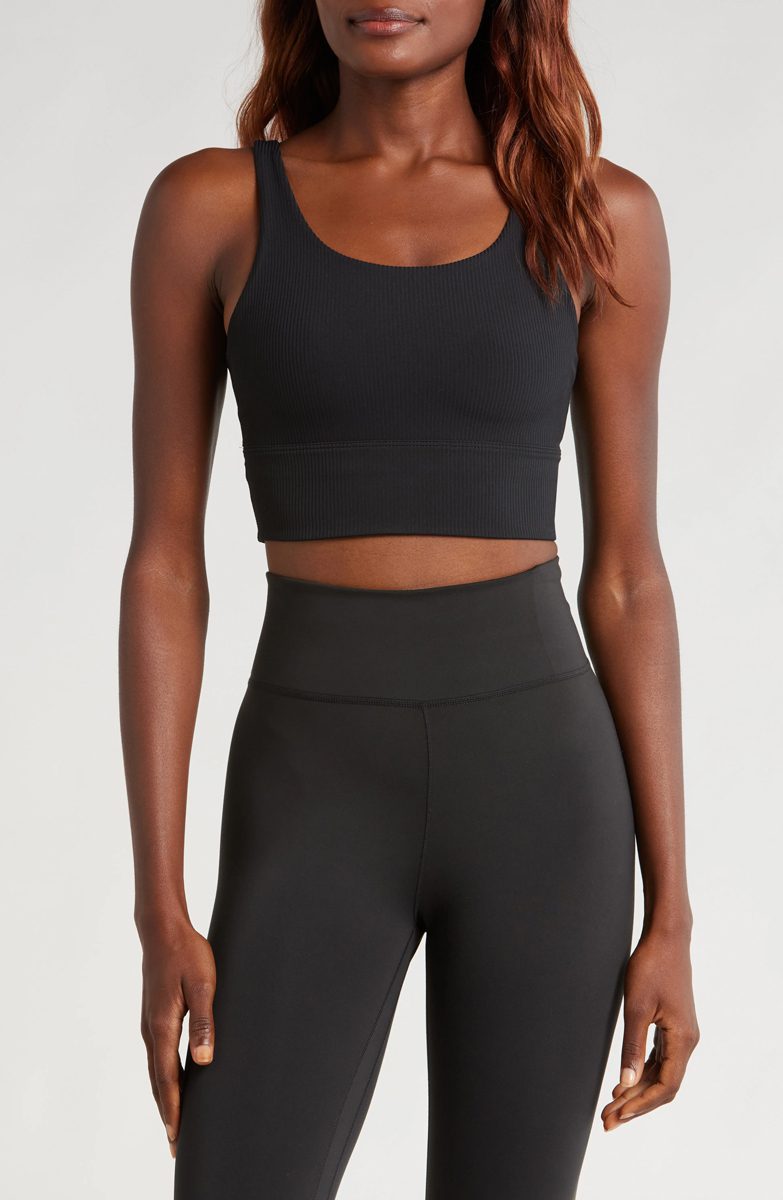 Nike Zenvy Rib Dri FIT Longline Sports Bra Nike Zenvy Rib Dri FIT Longline Sports Bra