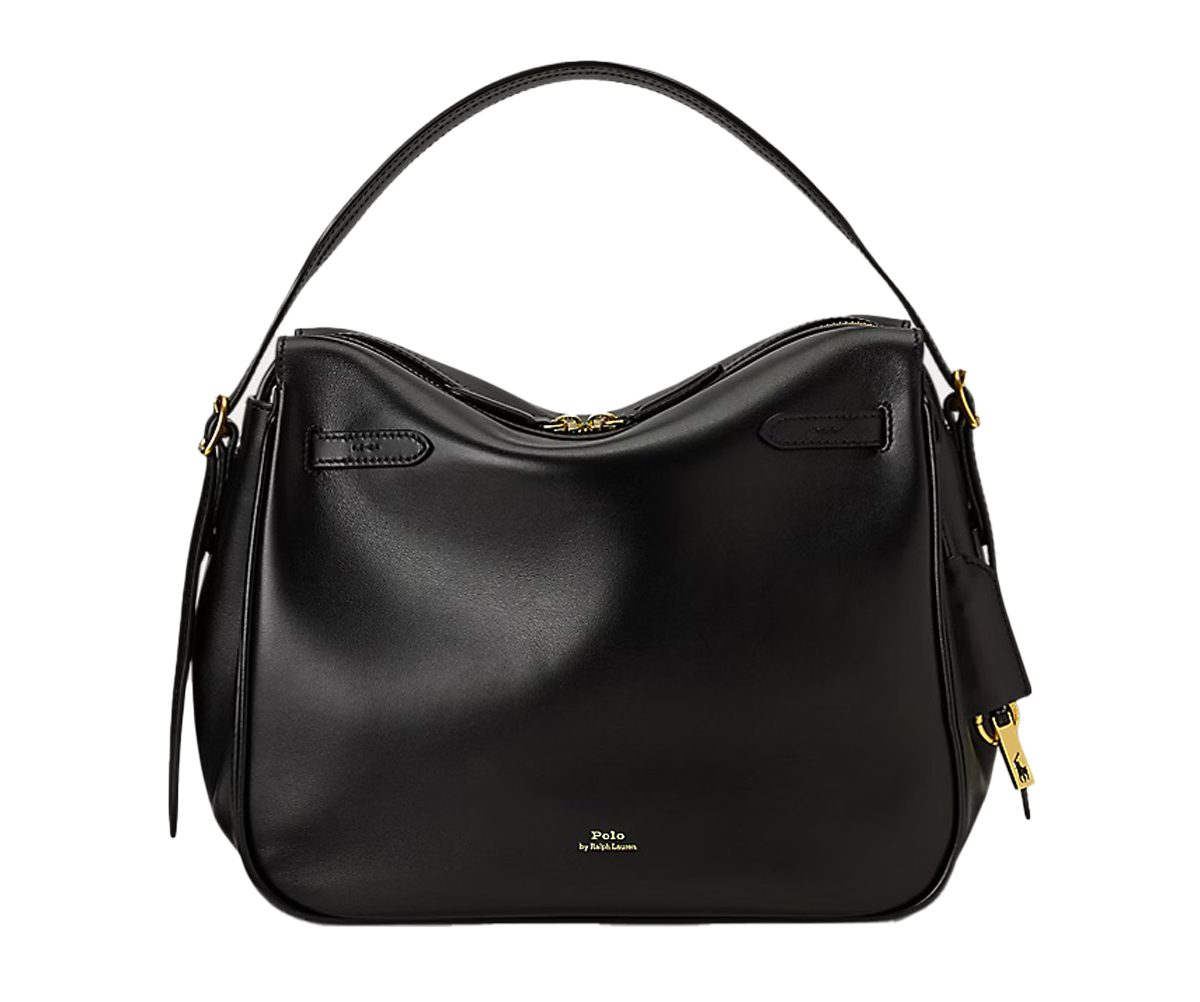 Ralph Lauren Polo ID Leather Satchel in Black Ralph Lauren Polo ID Leather Satchel in Black